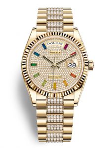 Đồng hồ Rolex Day-Date M128238-0052 128238-0052 vàng vàng mặt số kim cương