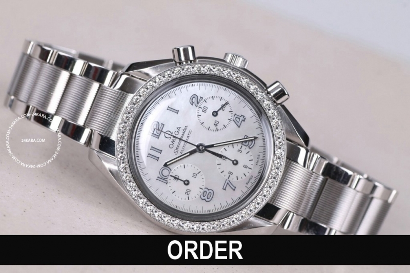 Đồng hồ Omega Speedmaster Lady Diamonds Chronograph with bracelet 3515 (lướt)