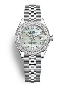 Đồng hồ Rolex Lady-Datejust M279384RBR-0011 279384RBR-0011 Oystersteel, vàng trắng và kim cương