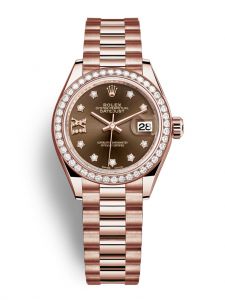 Đồng hồ Rolex Lady-Datejust M279135RBR-0001 279135RBR-0001 vàng Everose và kim cương