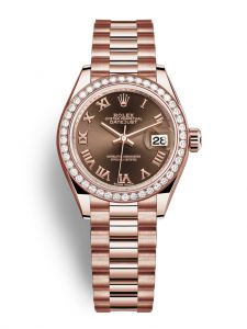 Đồng hồ Rolex Lady-Datejust M279135RBR-0016 279135RBR-0016 vàng Everose và kim cương