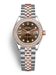 Đồng hồ Rolex Lady-Datejust M279381RBR-0003 279381RBR-0003 Oystersteel, vàng Eversose và kim cương