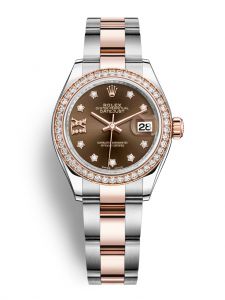 Đồng hồ Rolex Lady-Datejust M279381RBR-0004 279381RBR-0004 Oystersteel vàng Everose và kim cương