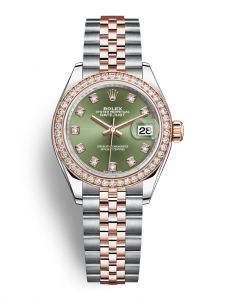 Đồng hồ Rolex Lady-Datejust M279381RBR-0007 279381RBR-0007 Oystersteel, vàng Eversose và kim cương