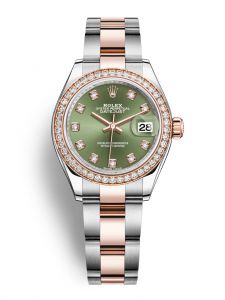 Đồng hồ Rolex Lady-Datejust M279381RBR-0008 279381RBR-0008 Oystersteel, vàng Everose và kim cương