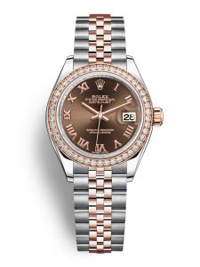 Đồng hồ Rolex Lady-Datejust M279381RBR-0009 279381RBR-0009 Oystersteel vàng Eversose và kim cương