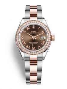 Đồng hồ Rolex Lady-Datejust M279381RBR-0010 279381RBR-0010 Oystersteel vàng Everose và kim cương