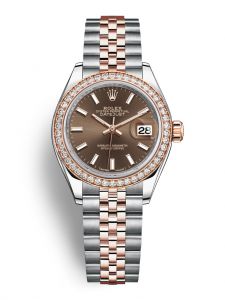 Đồng hồ Rolex Lady-Datejust M279381RBR-0017 279381RBR-0017 Oystersteel vàng Eversose và kim cương