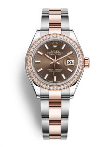 Đồng hồ Rolex Lady-Datejust M279381RBR-0018 279381RBR-0018 Oystersteel vàng Everose và kim cương