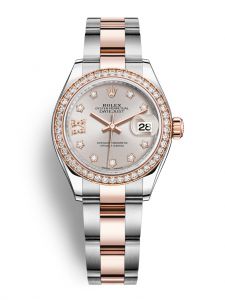 Đồng hồ Rolex Lady-Datejust M279381RBR-0020 279381RBR-0020 Oystersteel vàng Everose và kim cương