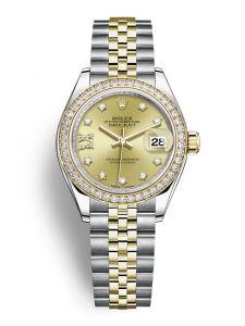 Đồng hồ Rolex Lady-Datejust M279383RBR-0021 Oystersteel, vàng vàng và kim cương - Lướt