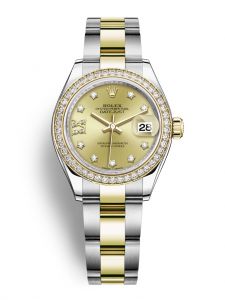 Đồng hồ Rolex Lady-Datejust M279383RBR-0022 279383RBR-0022 Oystersteel vàng vàng và kim cương