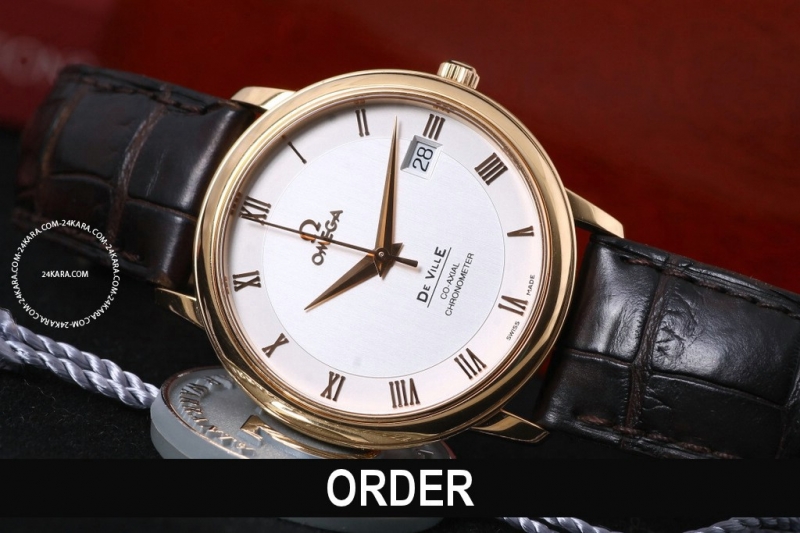 Đồng hồ Omega De Ville Prestige Co-Axial Chronometer Rose Gold 4678.31.02 (lướt)