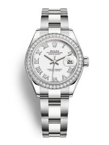 Đồng hồ Rolex Lady-Datejust M279384RBR-0020 279384RBR-0020 Oystersteel vàng trắng và kim cương