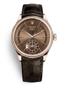 Đồng hồ Rolex Cellini Dual Time M50525-0015 50525-0015 vàng Everose 18 ct phủ bóng bề mặt