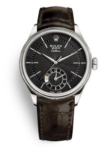 Đồng hồ Rolex Cellini Dual Time M50529-0010 50529-0010 vàng trắng 18 ct, phủ bóng bề mặt