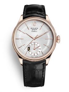 Đồng hồ Rolex Cellini Dual Time M50525-0009 50525-0009 vàng Everose 18 ct phủ bóng bề mặt