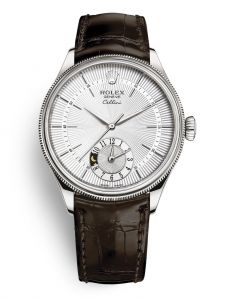 Đồng hồ Rolex Cellini Dual Time M50529-0009 50529-0009 vàng trắng 18 ct phủ bóng bề mặt