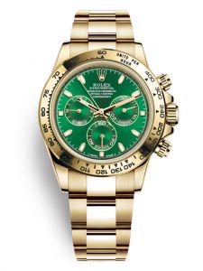 Đồng hồ Rolex Cosmograph Daytona M116508-0013 116508-0013 vàng vàng mặt số xanh lá Loki