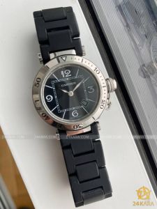 Đồng hồ Cartier Pasha Seatimer Black Stainless Steel 3025 3025 (lướt) 