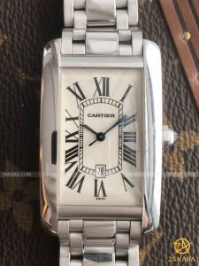 Đồng hồ Cartier Tank Américaine XL Large White Gold with bracelet 1741 (lướt) 