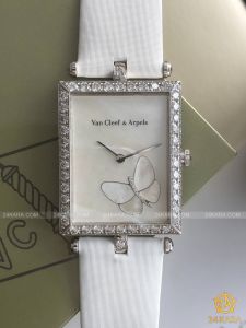 Đồng hồ Van Cleef & Arpels Lady Papillon White Gold & Diamonds HH11979 VCARF51000 (lướt)