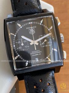 Đồng hồ TAG Heuer Monaco Calibre 12 Black Dial CAW2110 (lướt) 