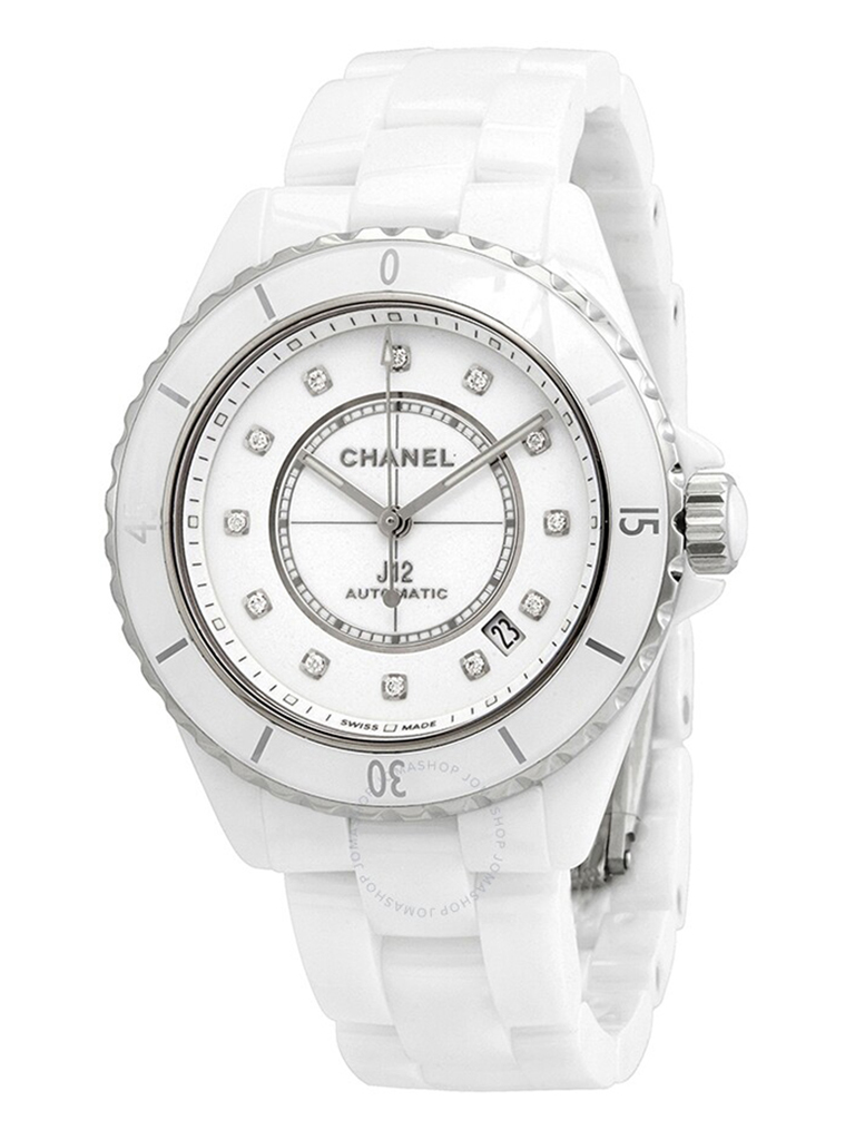 Amazoncom Chanel Womens H2570 J12 Diamond Dial Watch  Clothing Shoes   Jewelry
