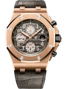 Đồng hồ Audemars Piguet Royal Oak Offshore Rose Gold 18K Gray 26470OR.OO.A125CR.01 Nâu Xám Vàng Hồng - Lướt