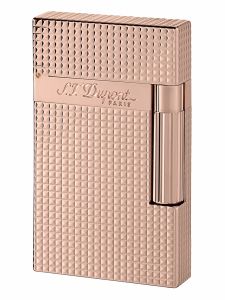 Bật lửa S.T Dupont Ligne 2 Guilloche Rose Gold 016424 Vàng hồng Vân kim cương