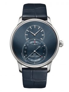 Đồng hồ Jaquet Droz Grande Seconde Quantième Satin-Brushed Blue J007030249