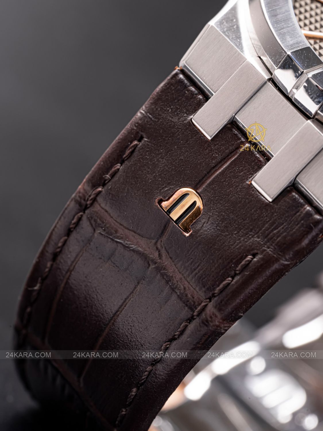 Đồng hồ Maurice Lacroix Aikon AI6008-SS001-331-1 Mặt Số Nâu Xám Automatic Date - lướt