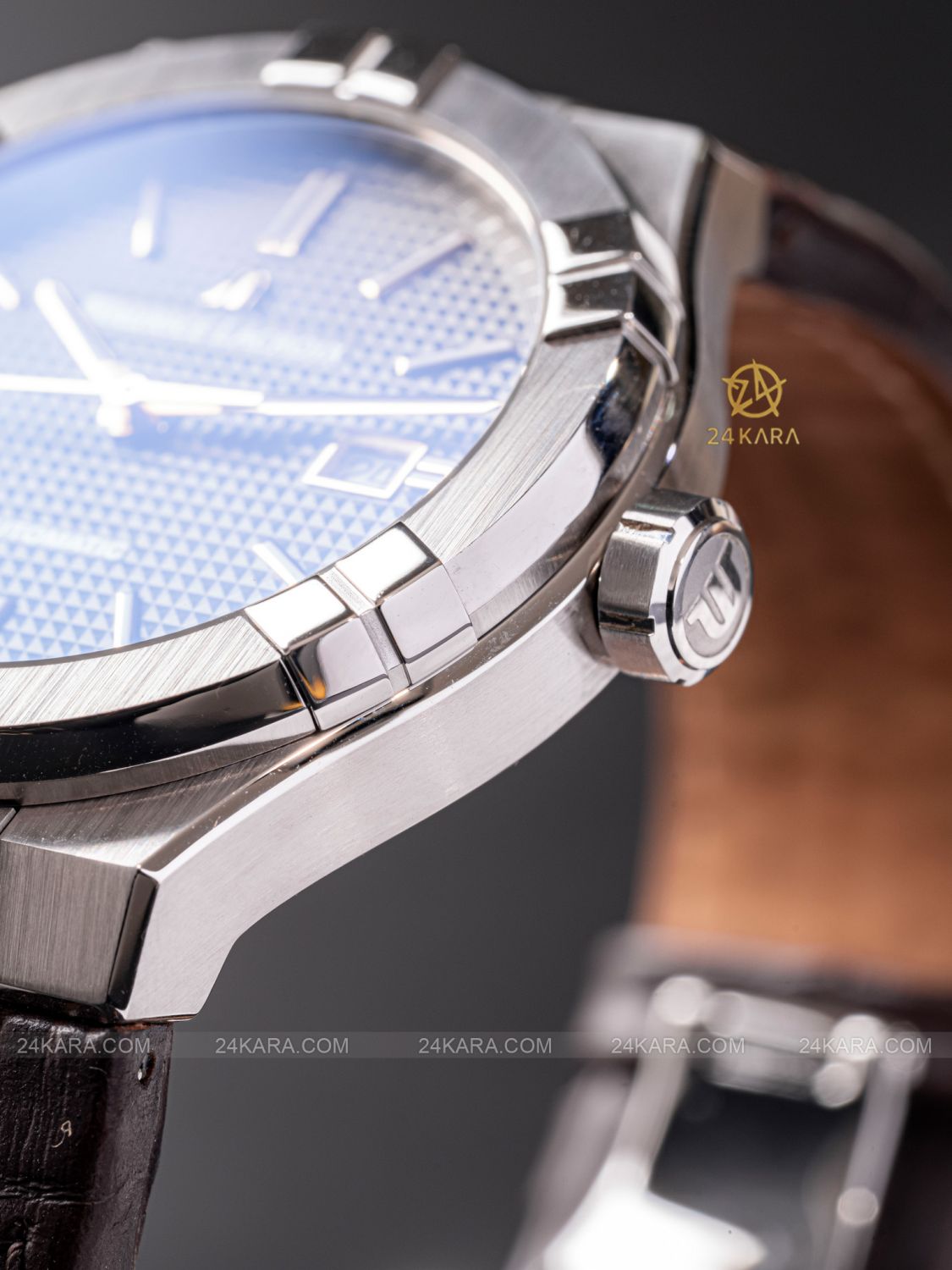 Đồng hồ Maurice Lacroix Aikon AI6008-SS001-331-1 Mặt Số Nâu Xám Automatic Date - lướt