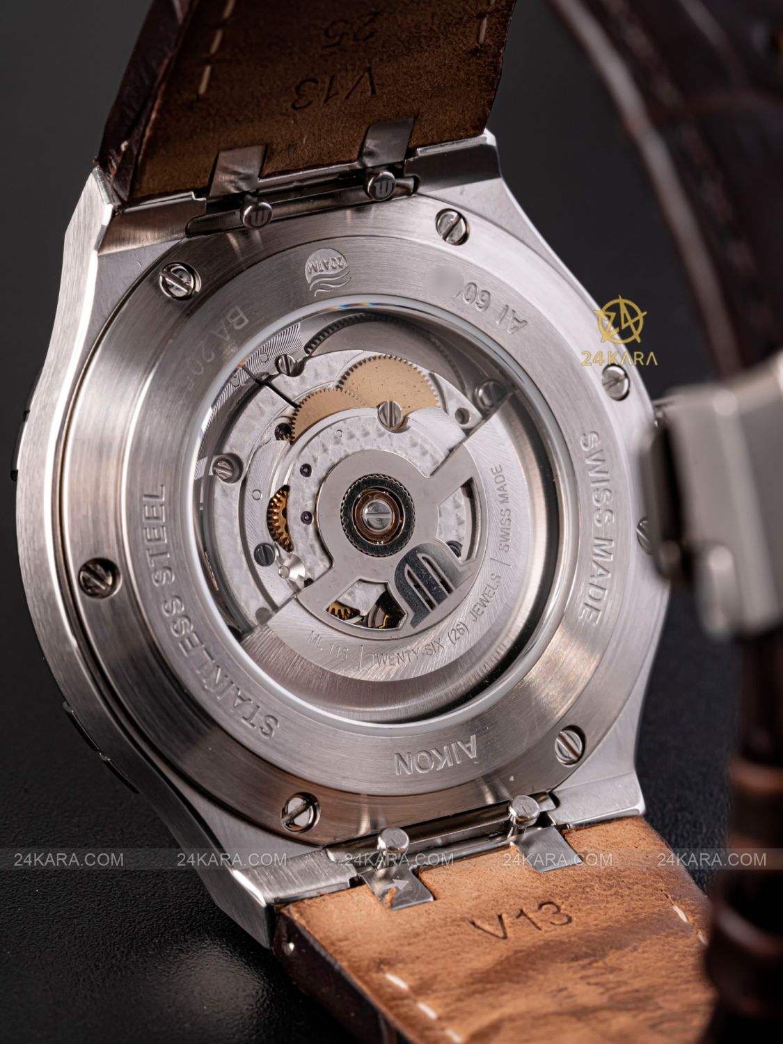 Đồng hồ Maurice Lacroix Aikon AI6008-SS001-331-1 Mặt Số Nâu Xám Automatic Date - lướt