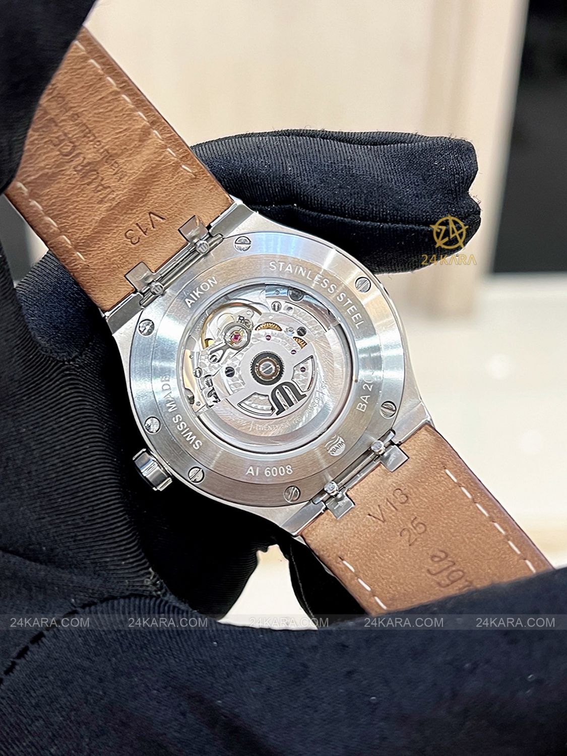 Đồng hồ Maurice Lacroix Aikon AI6008-SS001-331-1 Mặt Số Nâu Xám Automatic Date - lướt