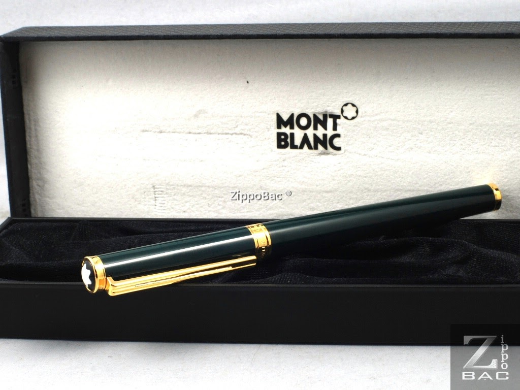 MS B.52 - Montblanc Noblesse bút máy, ngòi vàng khối, thân xanh lá bọc Vàng - New in Box