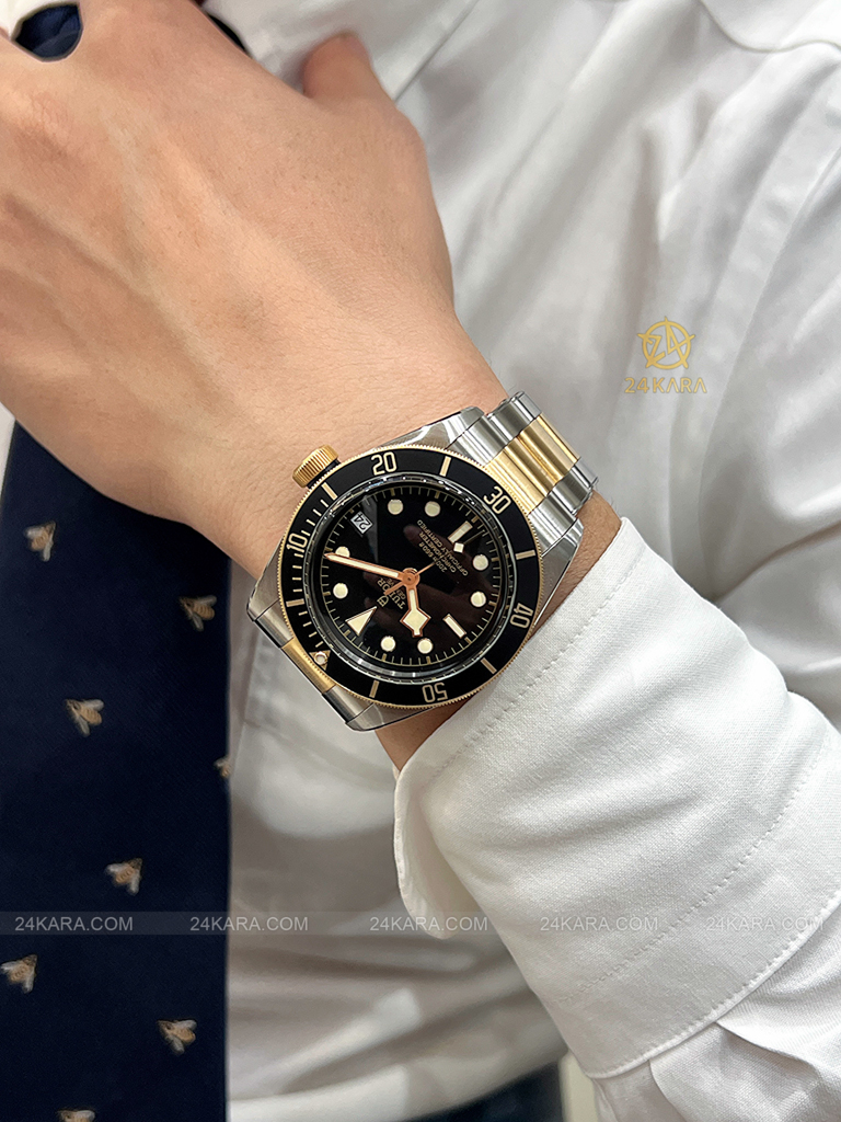 Đồng hồ Tudor Black Bay S&G 79733N M79733N-0008 41 Demi Vàng Mặt Đen