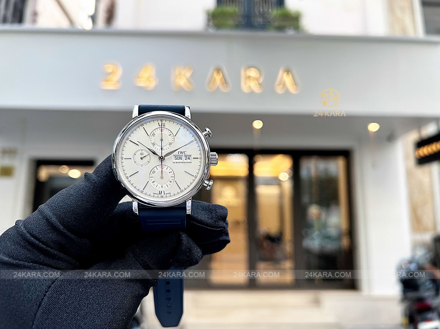 Đồng hồ IWC Portofino Chronograph IW391027 Mặt Số Mạ Bạc 42 - Lướt