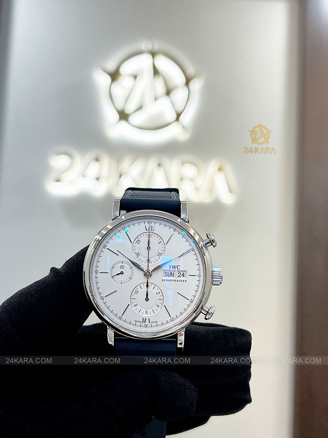 Đồng hồ IWC Portofino Chronograph IW391027 Mặt Số Mạ Bạc 42 - Lướt