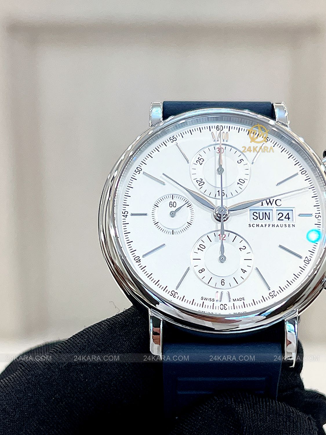 Đồng hồ IWC Portofino Chronograph IW391027 Mặt Số Mạ Bạc 42 - Lướt