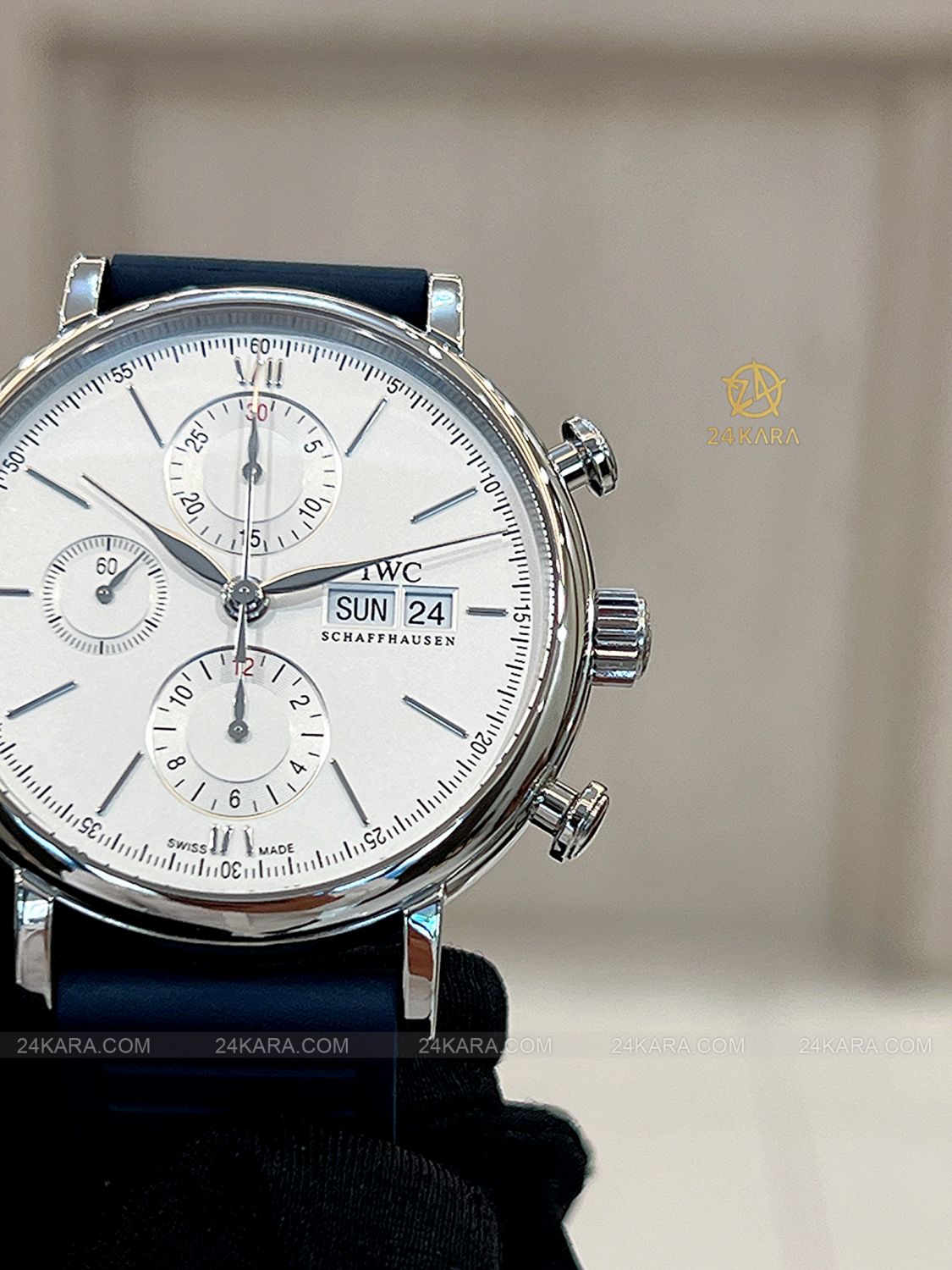 Đồng hồ IWC Portofino Chronograph IW391027 Mặt Số Mạ Bạc 42 - Lướt