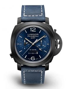 Đồng hồ Panerai Luminor Chrono Monopulsante 8 Giorni Gmt Blu Notte PAM01135