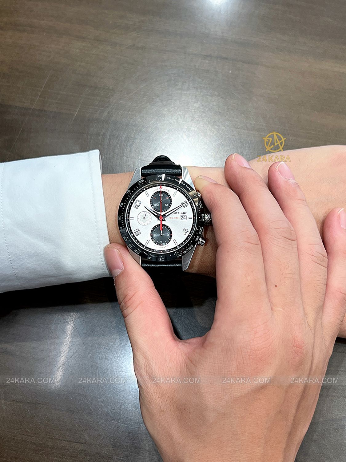 Đồng hồ Montblanc TimeWalker Automatic Chronograph 41 mm MB119940 119940 Silver Racing Ceramic - Lướt