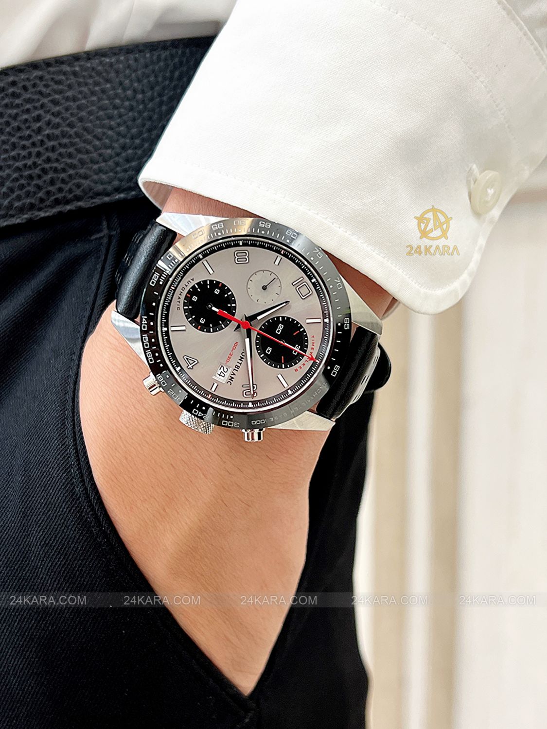 Đồng hồ Montblanc TimeWalker Automatic Chronograph 41 mm MB119940 119940 Silver Racing Ceramic - Lướt