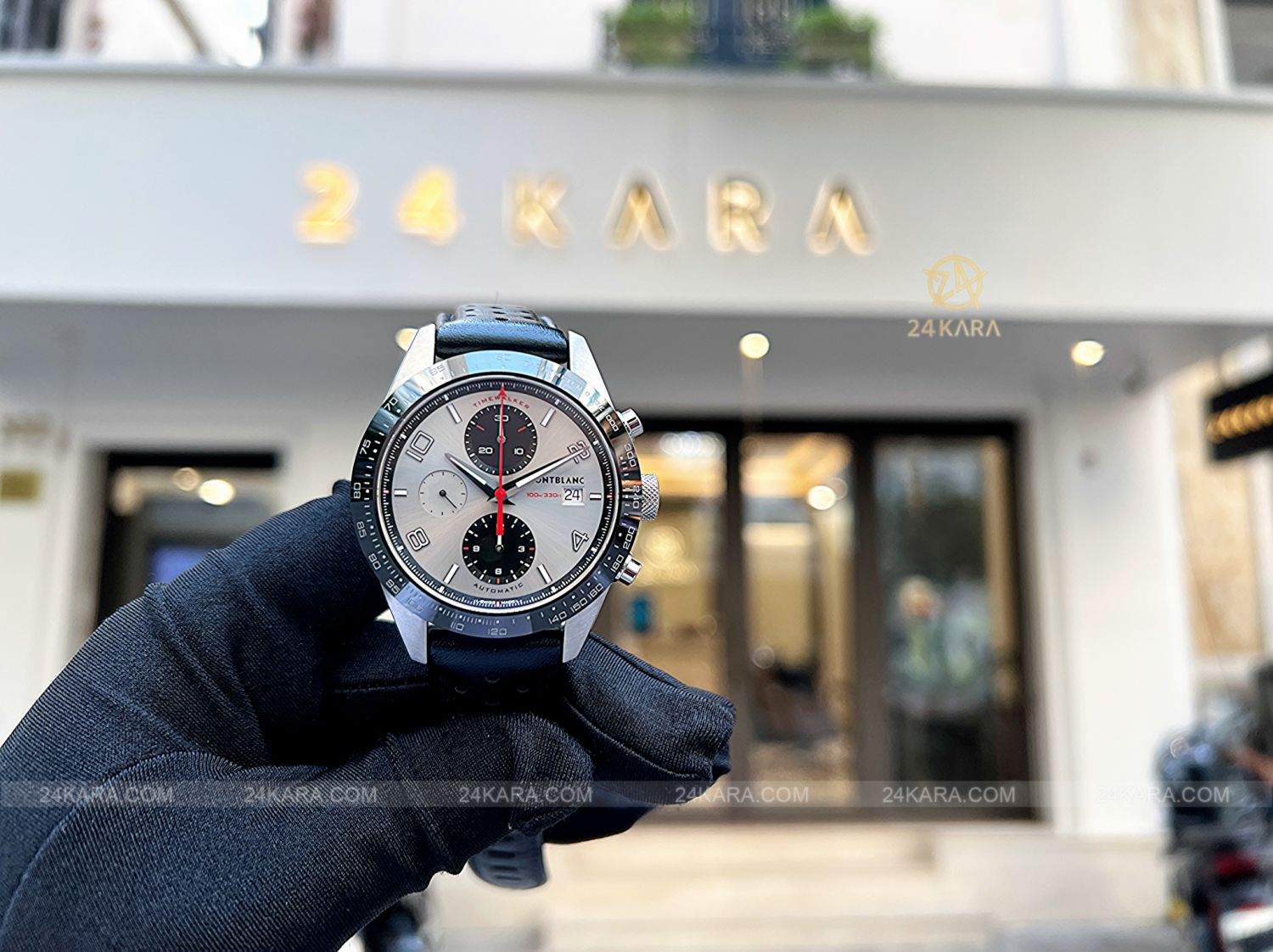 Đồng hồ Montblanc TimeWalker Automatic Chronograph 41 mm MB119940 119940 Silver Racing Ceramic - Lướt