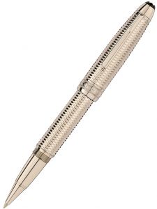 Bút bi nước Montblanc Meisterstück Geometry Solitaire Champagne Gold LeGrand MB118102