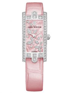 Đồng hồ Harry Winston Avenue C Mini Lily Cluster Pink AVCQHM16WW055