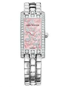 Đồng hồ Harry Winston Avenue C Mini Lily Cluster Pink AVCQHM16WW056