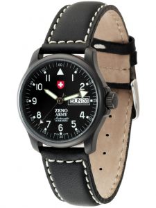 Đồng hồ Zeno Basic Army Day Date 12836DDZA-bk-a1