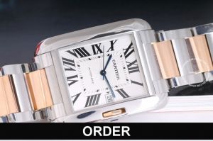 Đồng hồ Cartier Tank Anglaise XL Stainless Steel & Rose Gold 3507 (lướt)